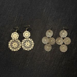 Medallion earrings